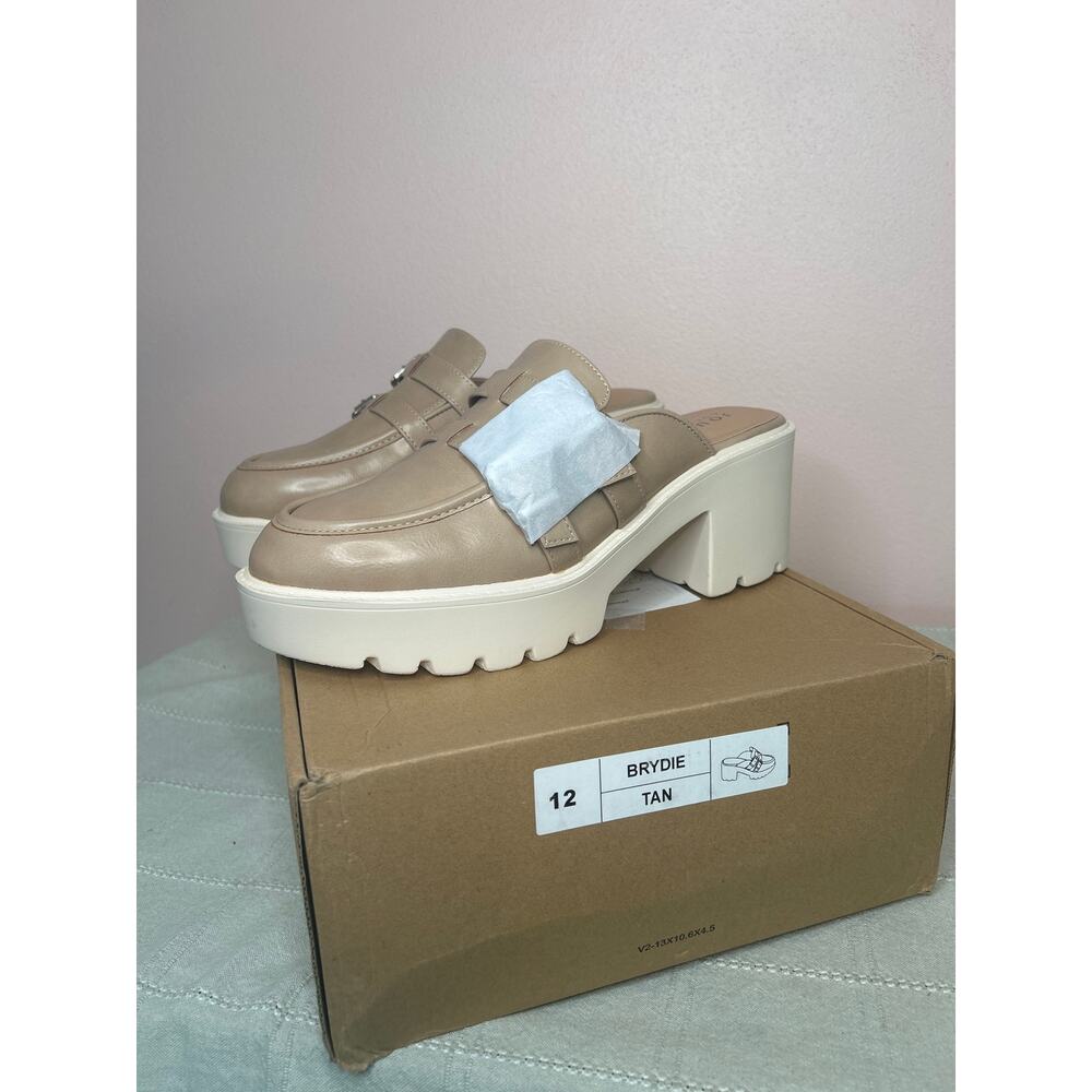 Journee Collection Brydie Women's Tan Platform Mule Pump Tru Comfort Foam Sz 12 - Picture 7 of 14